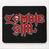 Zombie-Mädchen Mousepad (Vorne)