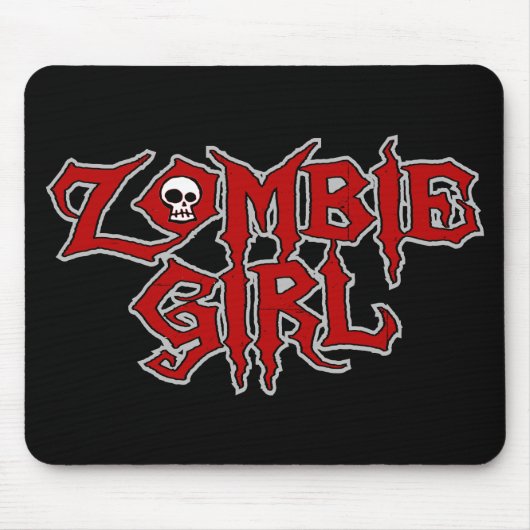 Zombie-Mädchen Mousepad (Vorne)