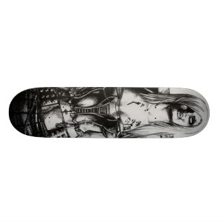 Zombie-Mädchen Skateboard