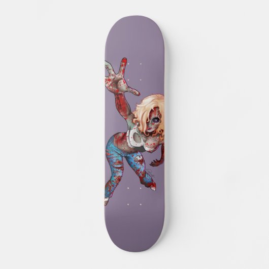 Zombie-Mädchen-Skateboard Skateboard (Vorderseite)