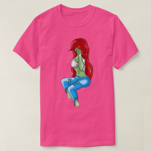 Zombie Mädchen T-Shirt (Design vorne)
