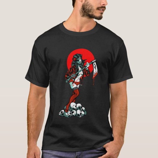 Zombie-Mädchen T-Shirt (Vorderseite)