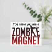 ZOMBIE MAGNET Postkarte, anpassen Postkarte (Stehend Vorderseite)