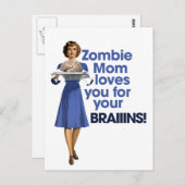 Zombie Mama Postkarte (Vorne/Hinten)