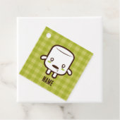 Zombie-Marshmallow-Halloween Geschenkanhänger (Beispiel)