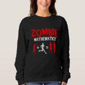 Zombie Mathematics Halloween-Party Trick or Tree Sweatshirt (Vorderseite)
