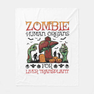 Zombie Menschliche Organe Lebertransplantation Hal Fleecedecke