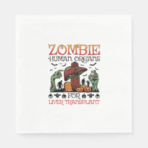 Zombie Menschliche Organe Lebertransplantation Hal Serviette