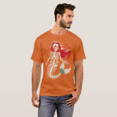 Zombie Mermaid Halloween Costume Spooky Trick Or T T-Shirt (Vorne ganz)