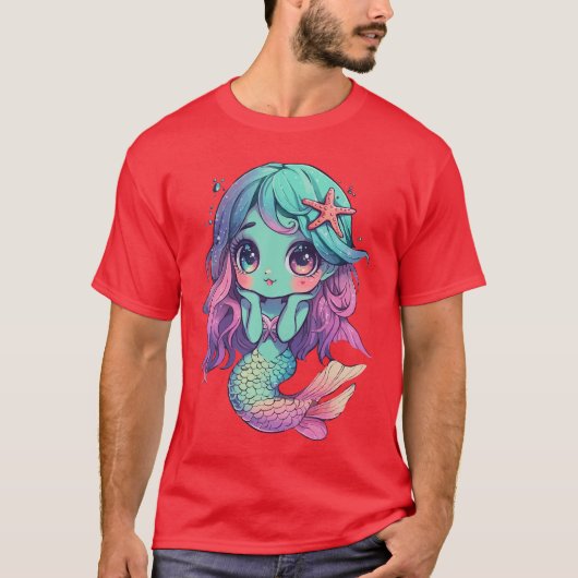 Zombie Mermaid Halloween Costume Spooky Trick Or T T-Shirt (Vorderseite)