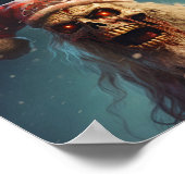 Zombie - Merry Christmas Poster (Ecke)