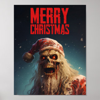 Zombie - Merry Christmas Poster