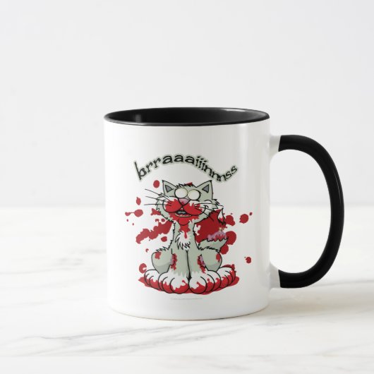 Zombie-Miezekatze-Gehirne!! Tasse (Rechts)