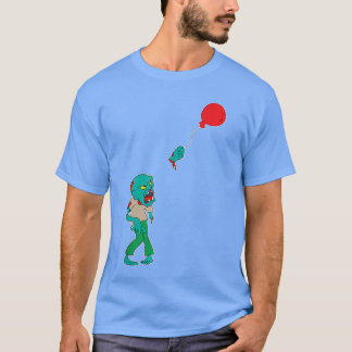 Zombie mit Ballon Zombie-Film Horrorfilm Zombie T-Shirt