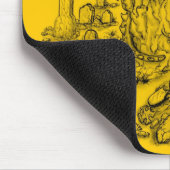 Zombie mit Drache Mousepad (Ecke)