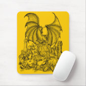 Zombie mit Drache Mousepad (Mit Mouse)