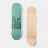 Zombie mit Drache Skateboard (Vorderseite)