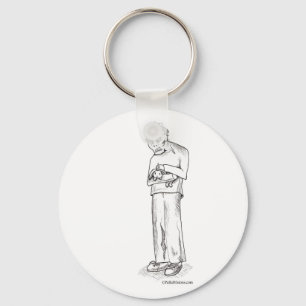 Zombie mit Häschen Schlüsselanhänger