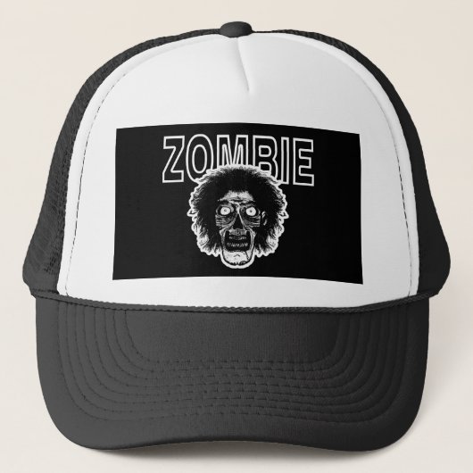 ZOMBIE mit Kopf Truckerkappe (Vorderseite)