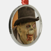 Zombie mit Zigar und Top Hat Ornament Aus Metall (Rechts)