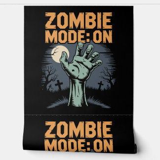 Zombie Mode On Scary Halloween T shirt Tapete