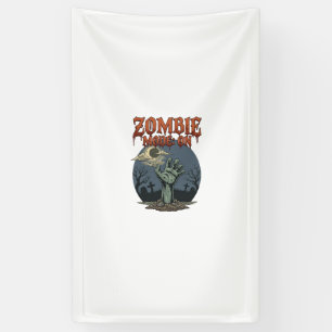 Zombie-Modus Halloween-Hand-Mond-Friedhof_1 Banner