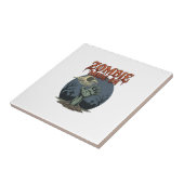 Zombie-Modus Halloween-Hand-Mond-Friedhof_1 Fliese (Seite)