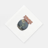 Zombie-Modus Halloween-Hand-Mond-Friedhof_1 Serviette (Ecke)