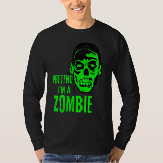 Zombie-Monster-Gesicht Grusel-Halloween T-Shirt