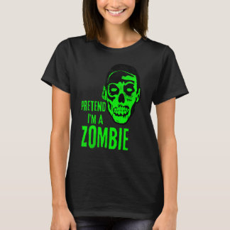 Zombie-Monster-Gesicht Gruseliges Halloween T-Shirt