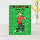 Zombie - Monsterbuch Karte (Gelbe Blume)