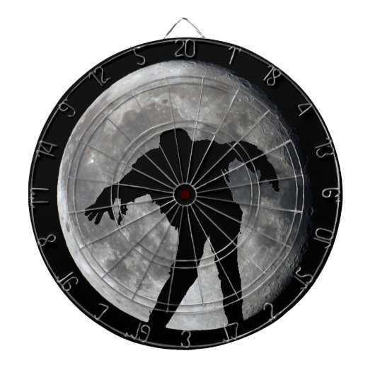 Zombie Moon Horror Dartscheibe (vorne)