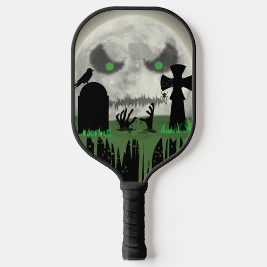 Zombie Moon Pickleball Schläger (Vorderseite)