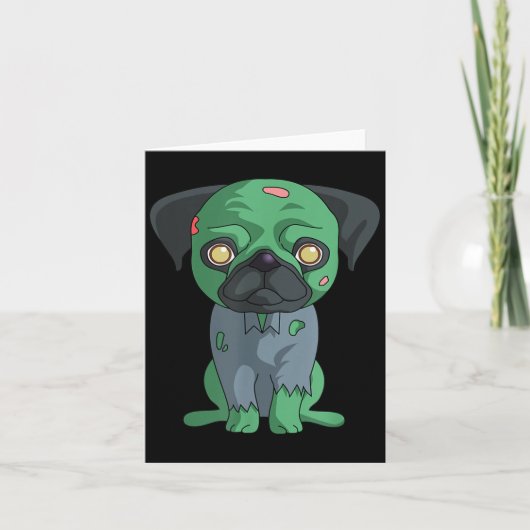 Zombie-Mops Karte (Vorderseite)