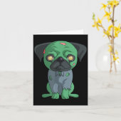Zombie-Mops Karte (Gelbe Blume)