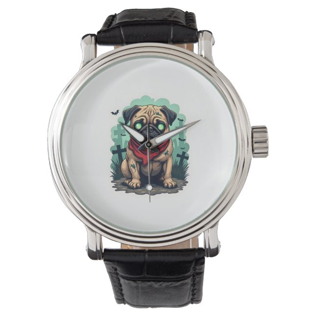 Zombie-Mops-Parade Armbanduhr (Vorderseite)