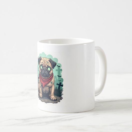 Zombie Mops Parade Kaffeetasse (VorderseiteRechts)