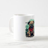 Zombie Mops Parade Kaffeetasse (Vorderseite Links)