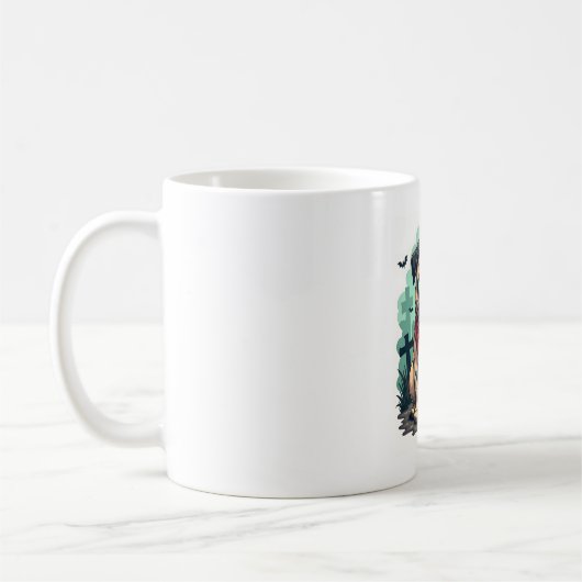 Zombie Mops Parade Kaffeetasse (Links)