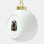 Zombie-Mops-Parade Keramik Kugel-Ornament (Rechts)