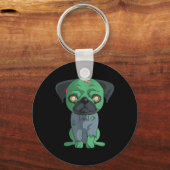 Zombie-Mops Schlüsselanhänger (Vorderseite)