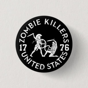 Zombie-Mörder 1776 Button
