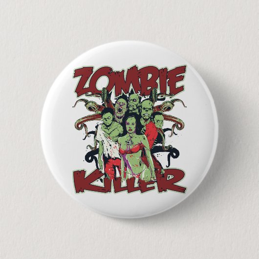 Zombie-Mörder Button (Vorderseite)