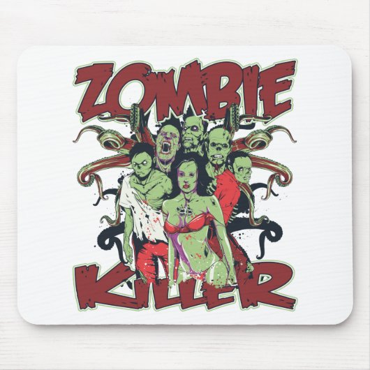 Zombie-Mörder Mousepad (Vorne)