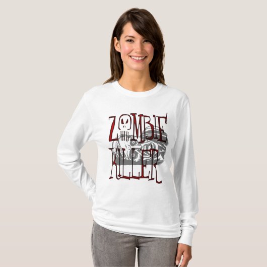 Zombie-Mörder-Shirt T-Shirt (Vorne ganz)