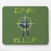 Zombie-Mörder und Fadenkreuz Mousepad (Vorne)