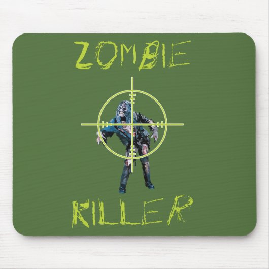 Zombie-Mörder und Fadenkreuz Mousepad (Vorne)
