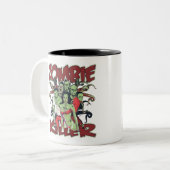 Zombie-Mörder Zweifarbige Tasse (Vorderseite Links)