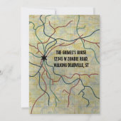 Zombie Movie Party Untote Apokalypse Bloody Wall Einladung (Rückseite)