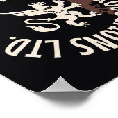 Zombie Movie Vintage Travel Poster (Ecke)